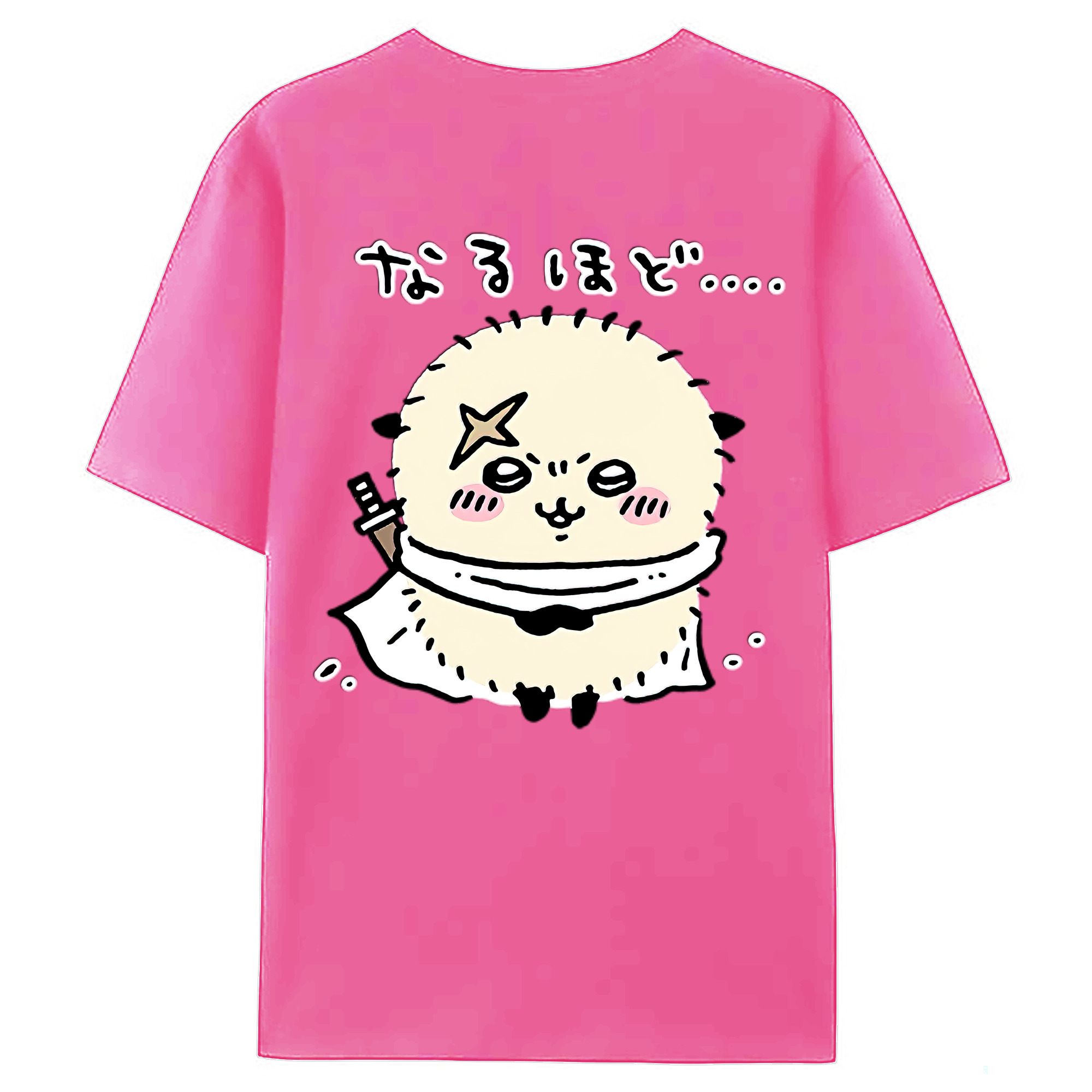 （画像用） ちいかわ ラッコ Chii-kawa Sea otter レディース半袖Tシャツ(バックプリント)